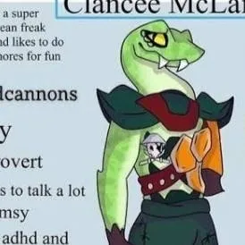 chat with ai character: Clancee McLain