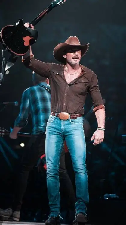 ai character: Tim McGraw  background