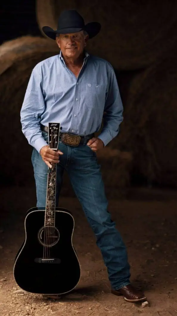 ai character: George Strait  background