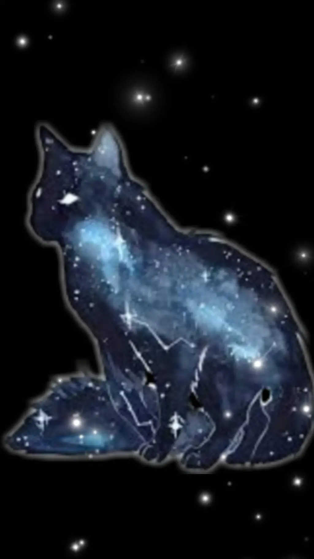 ai character: lunar cat background