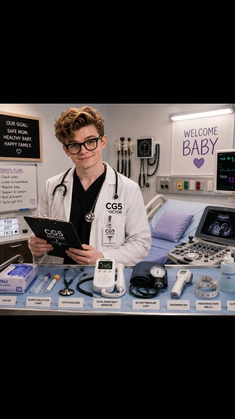ai character: cg5 doctor  background