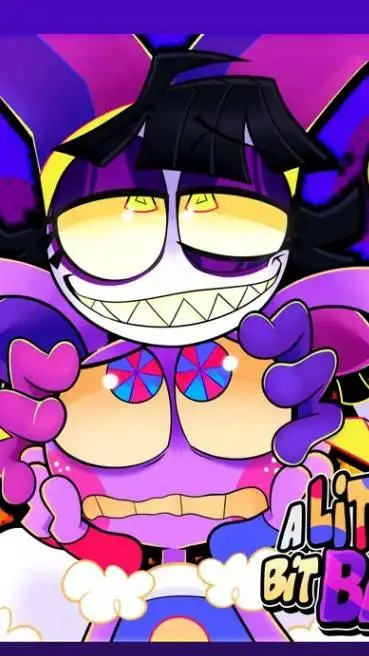 ai character: Pomni x Jax background