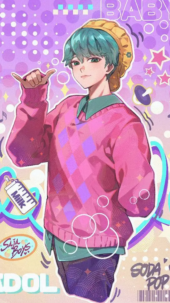 ai character: Baby saja background