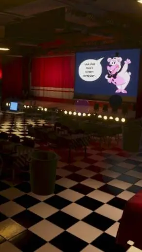 ai character: FNAF Hub World background