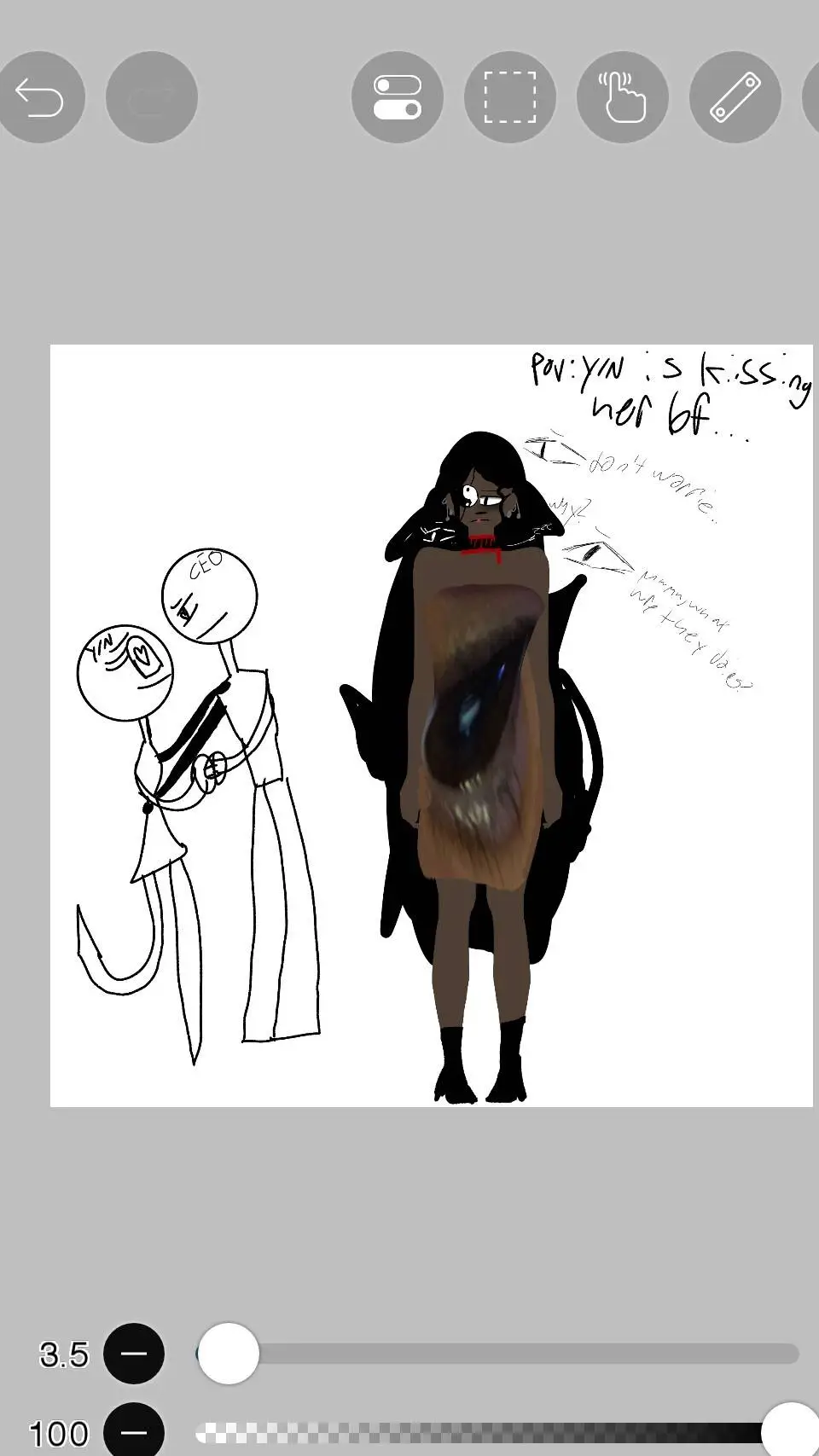 ai character: y/n×ceo met me&Rf background