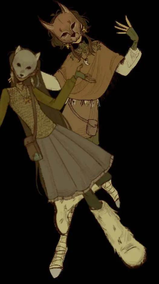 ai character: Raggedy Ann&Andy background