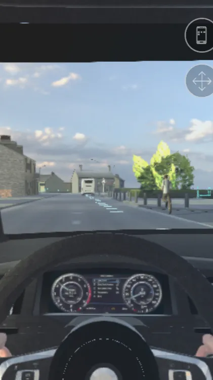 ai character: Drive a car ￼ background