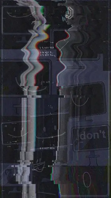ai character: TV (glitched au)  background