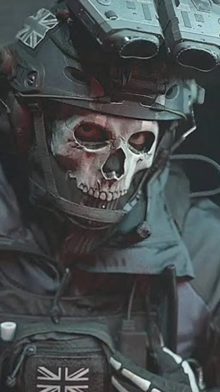 ai character: Ghost  background