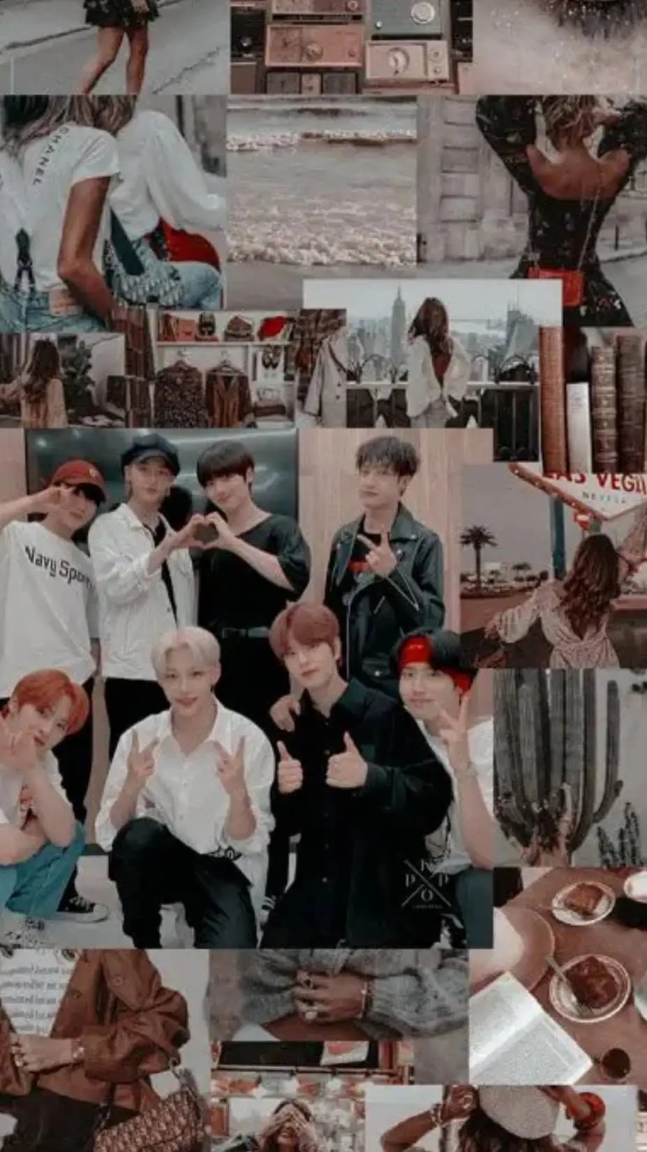 ai character: skz concert background