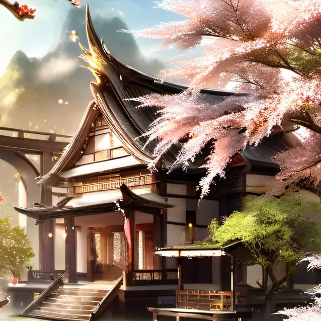 chat with ai character: Sakura town