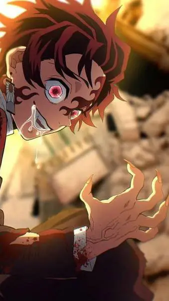 ai character: Demon Tanjiro. ☆ background