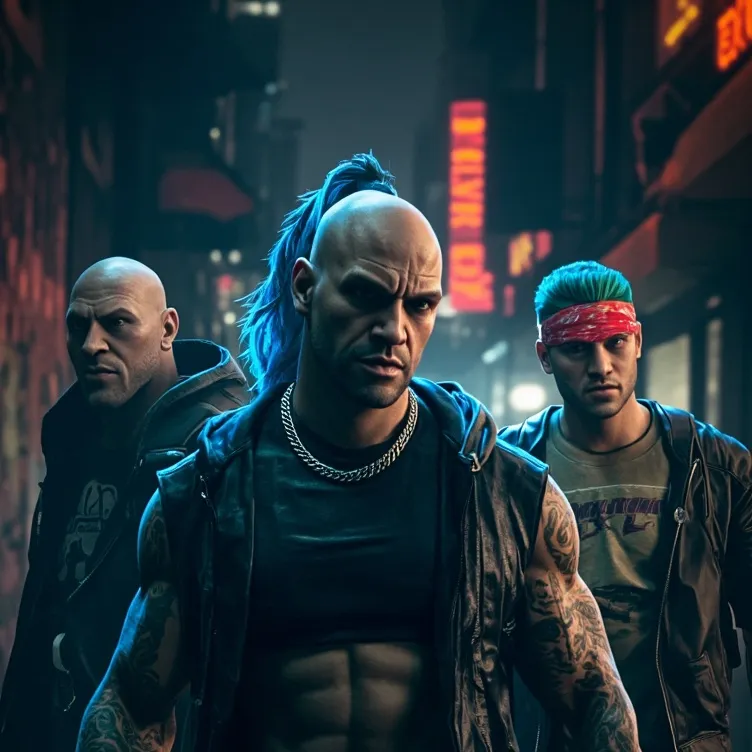 chat with ai character: The 3 Gang members