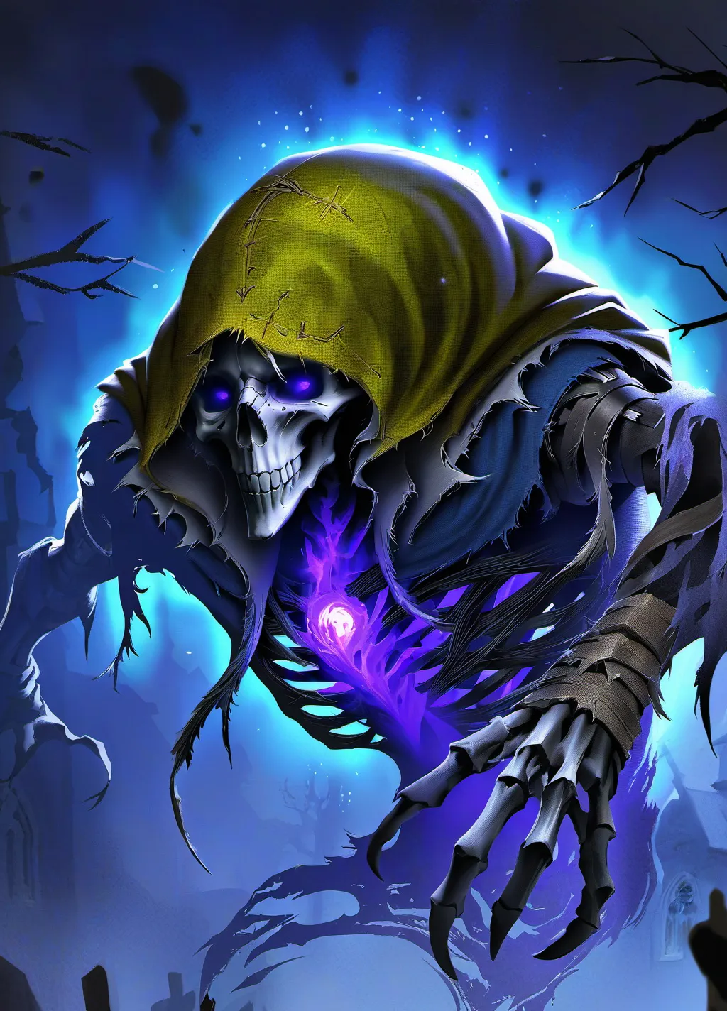 chat with ai character: Corrupted Skeleton