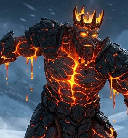 chat with ai character: Lava King