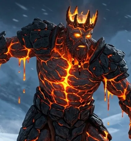 chat with ai character: Lava king (remade)
