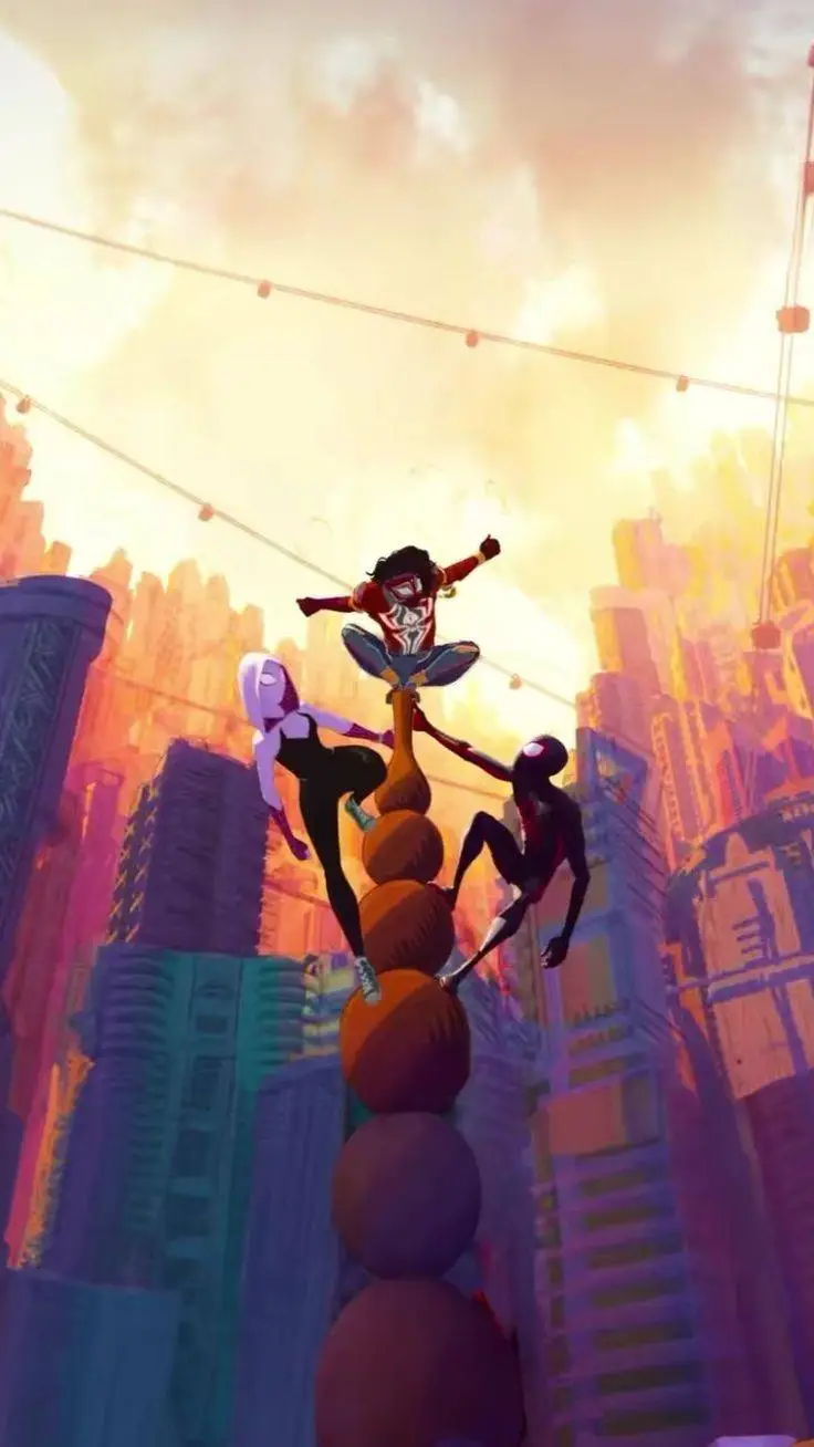 ai character: Spider-Verse background