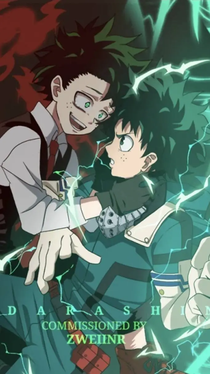 ai character: Deku vs. v deku background