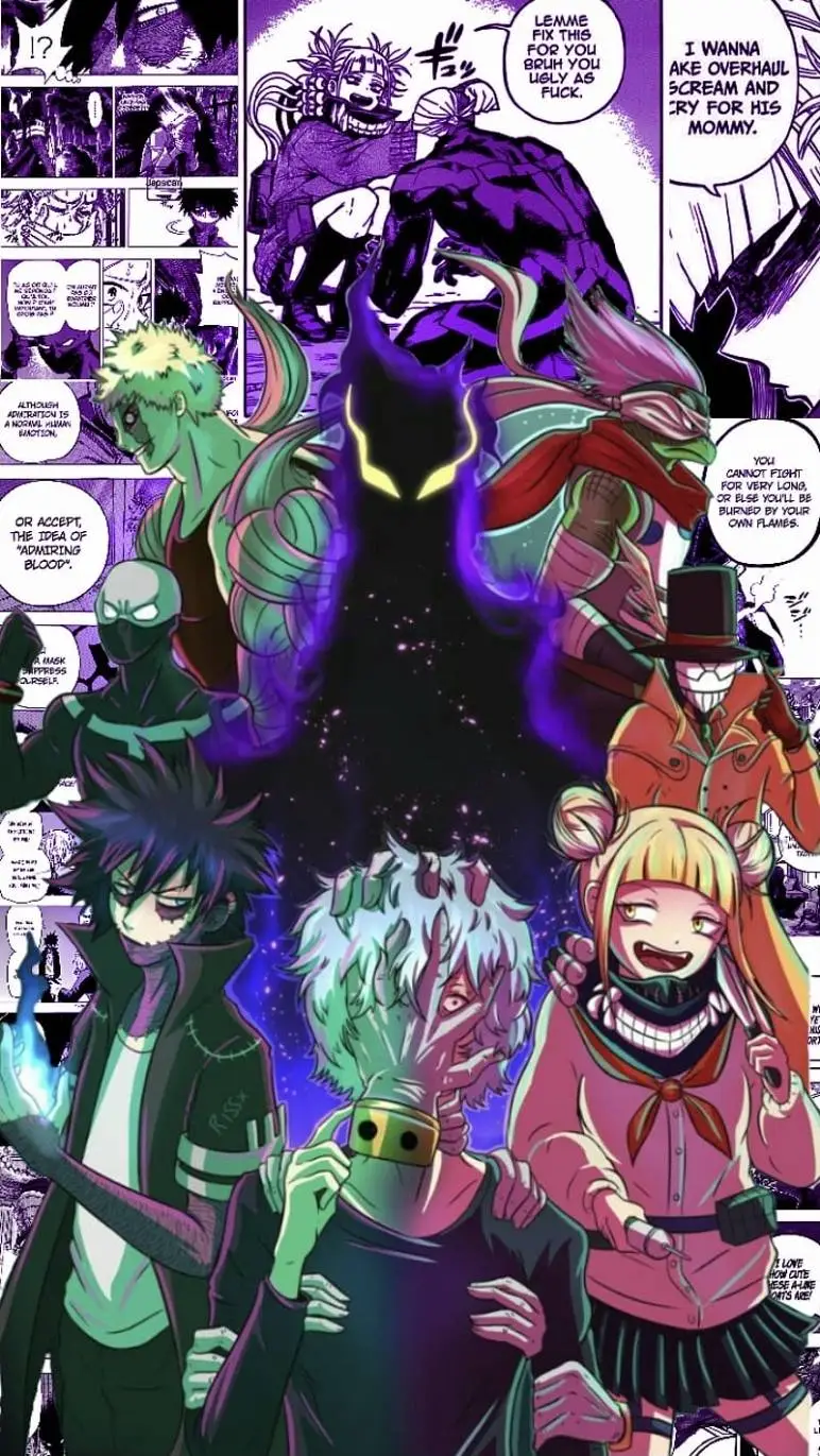 ai character: League of villains background