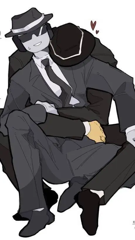 ai character: double fedora background