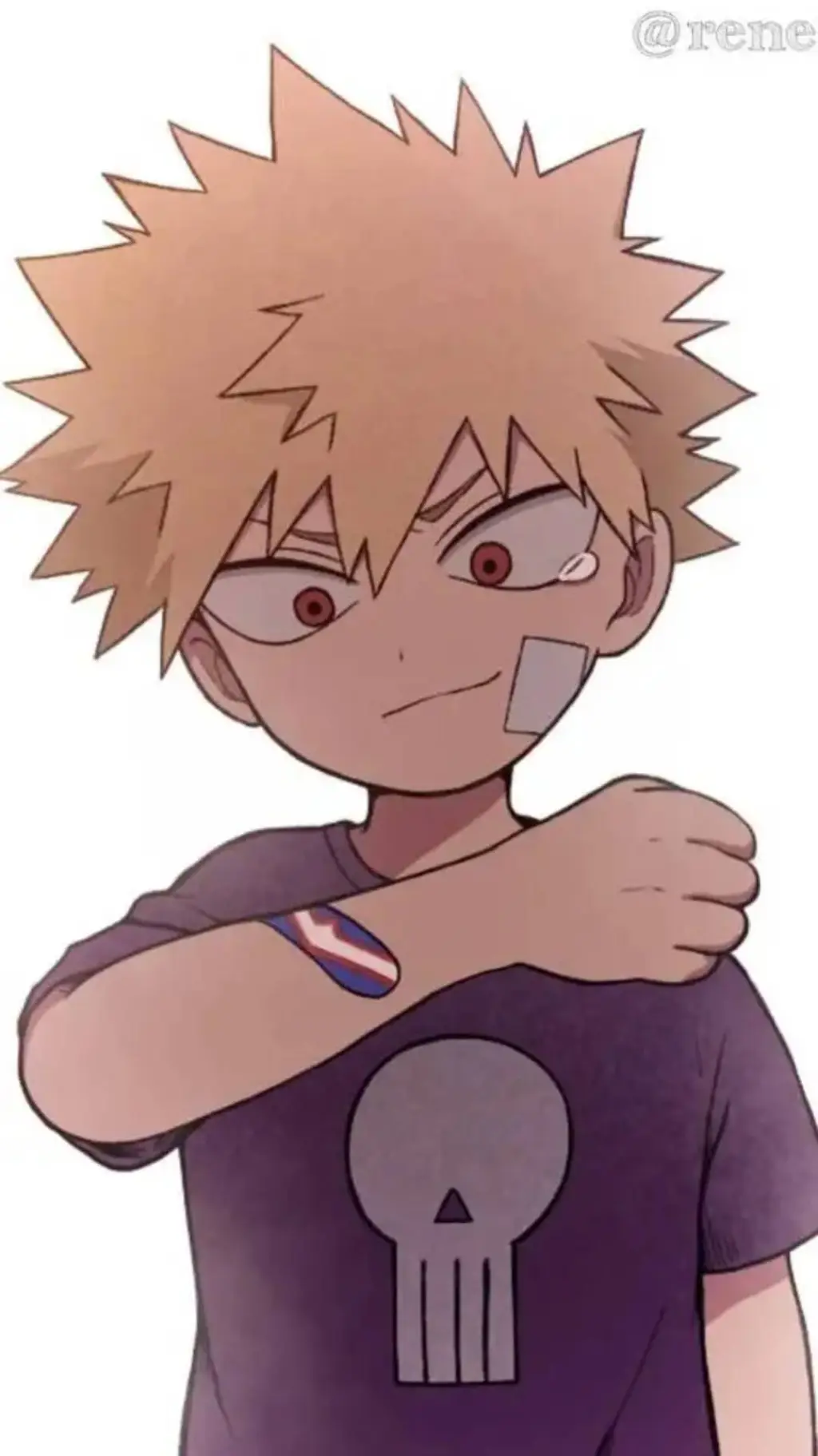 ai character: Katsuki Bakugo kid background