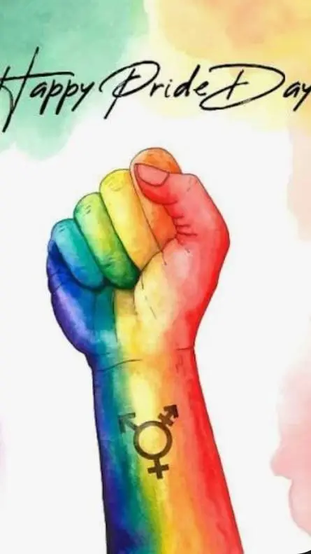 ai character: MHA Pride Month background