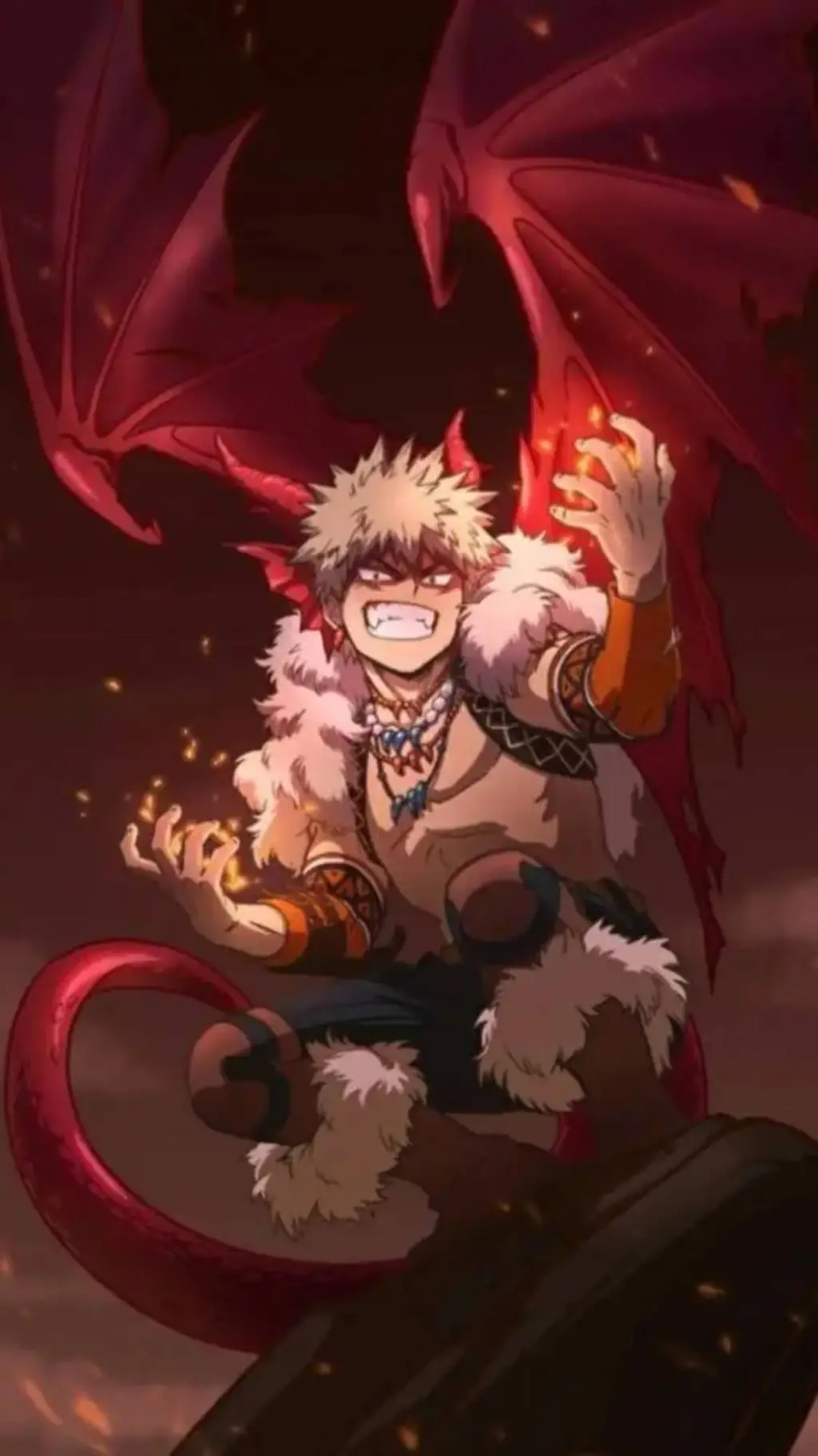 ai character: Bakugo - Dragon🐉  background