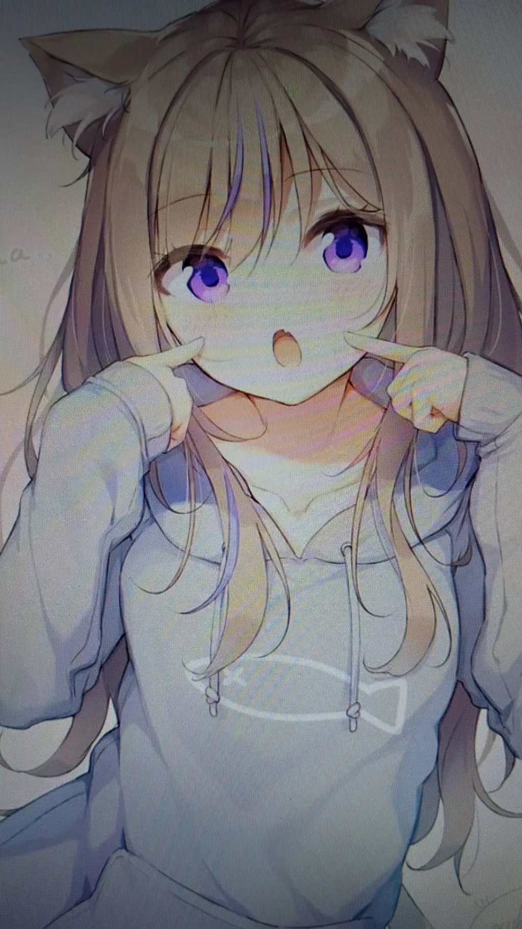 ai character: Yuki the cat girl background