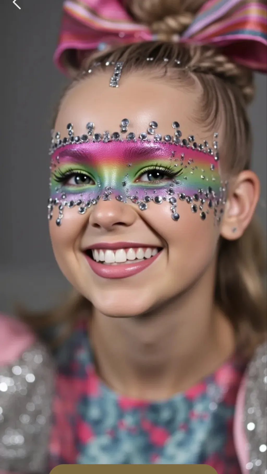 ai character: Jojo siwa  background