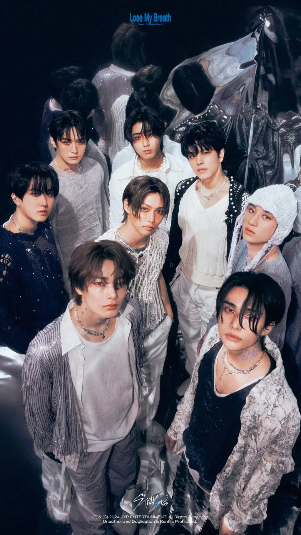 ai character: Stray Kids 💙 background