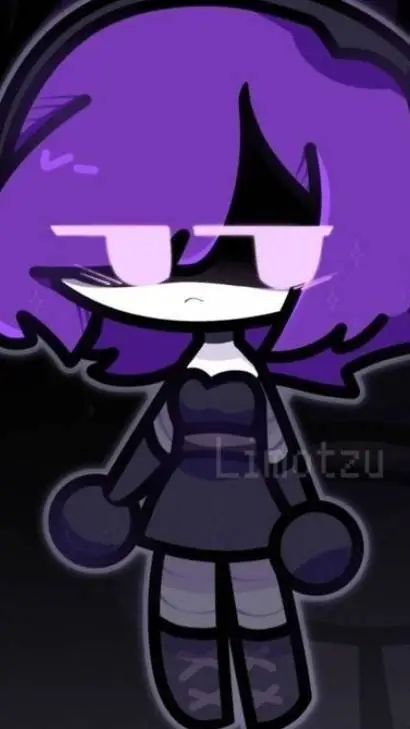 ai character: Uzi x Purplix background
