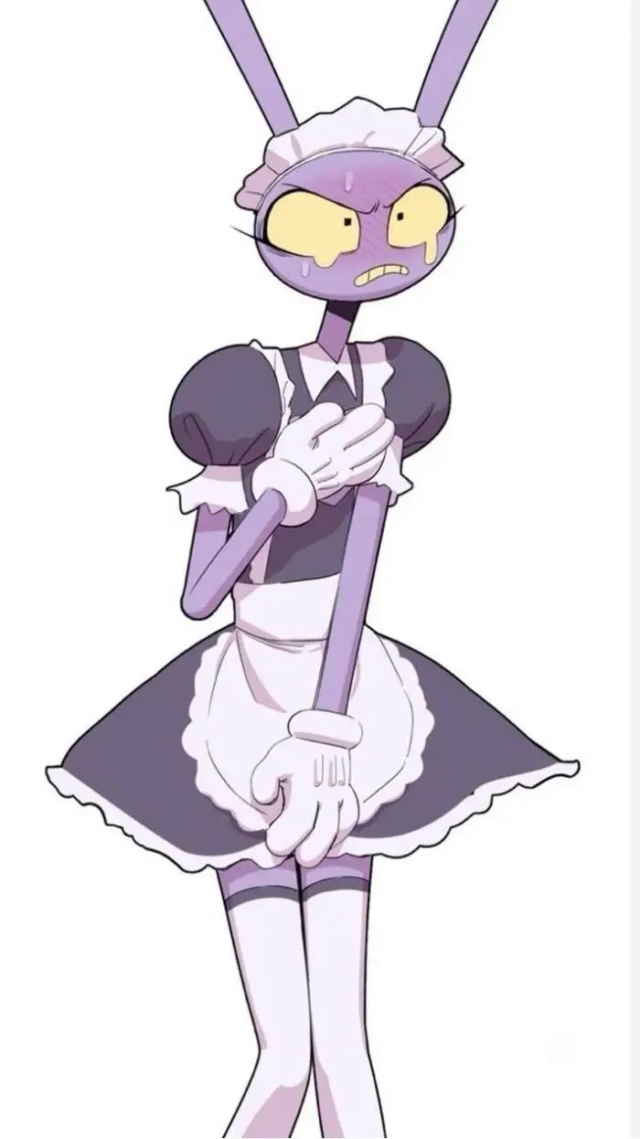 ai character: JAX IN MAID DRESS! background