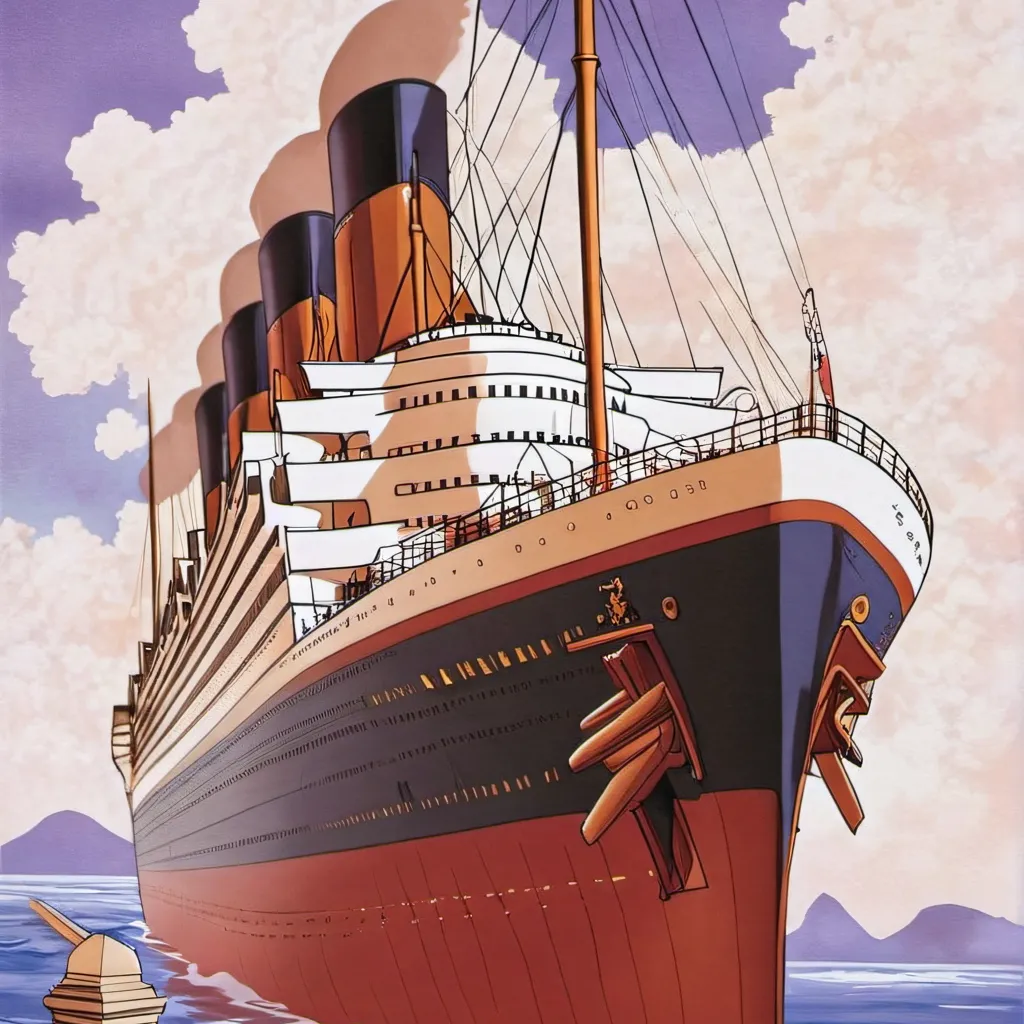 chat with ai character: Titanic sinking.