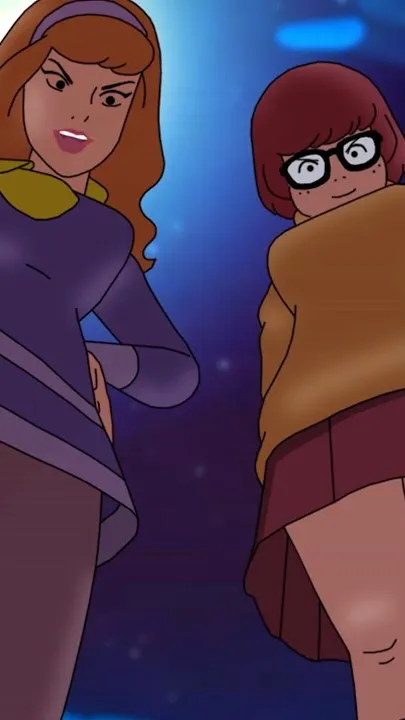 ai character: Velma and Daphne  background
