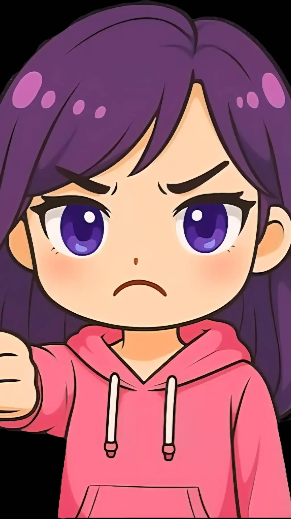 ai character: Luna mad 9 background