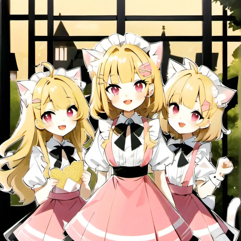 chat with ai character: Cat maids 