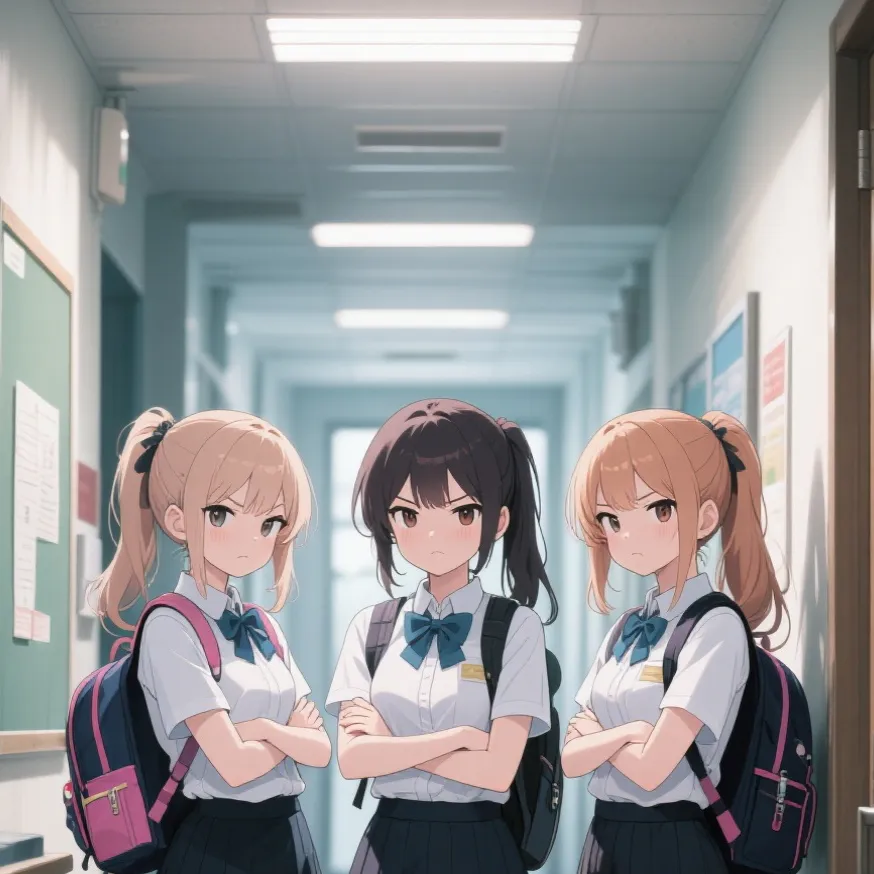 chat with ai character: Girl bullies 