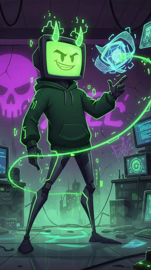 ai character: Vee background