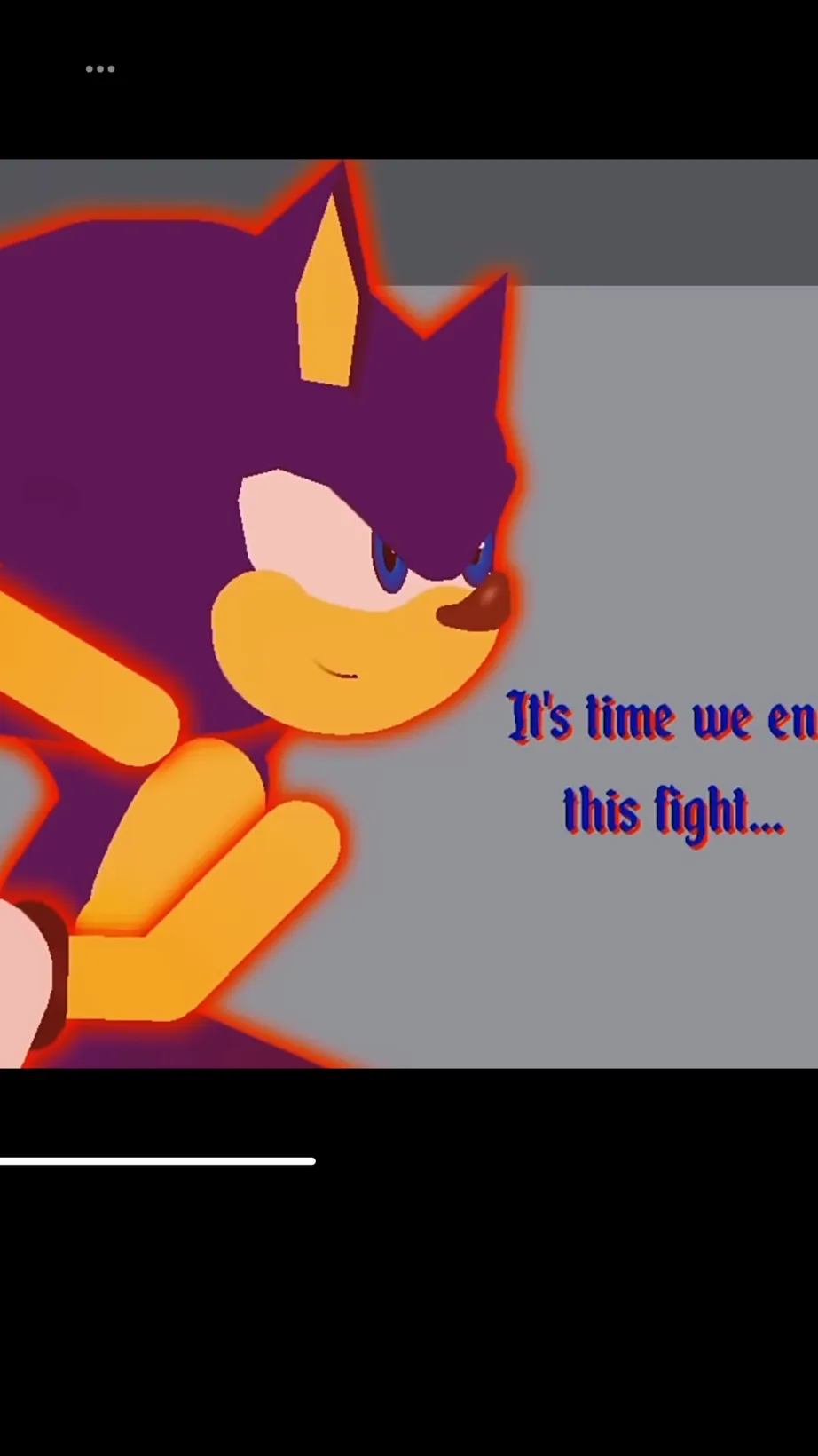 ai character: Sonic black ￼ background