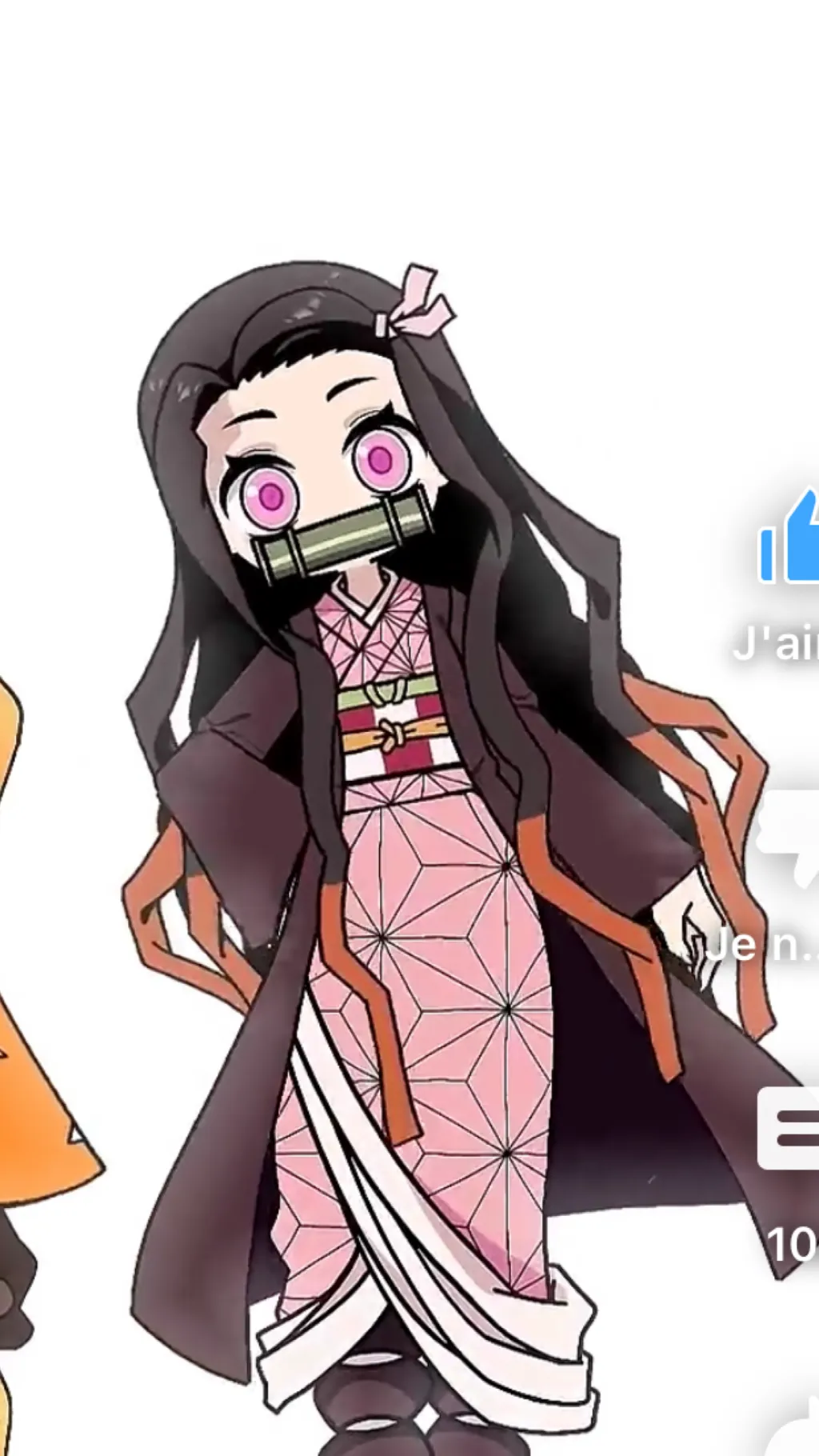 ai character: Nezuko background