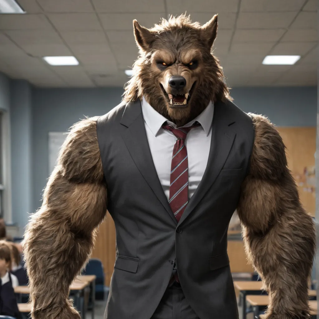 chat with ai character: Werewolf principal