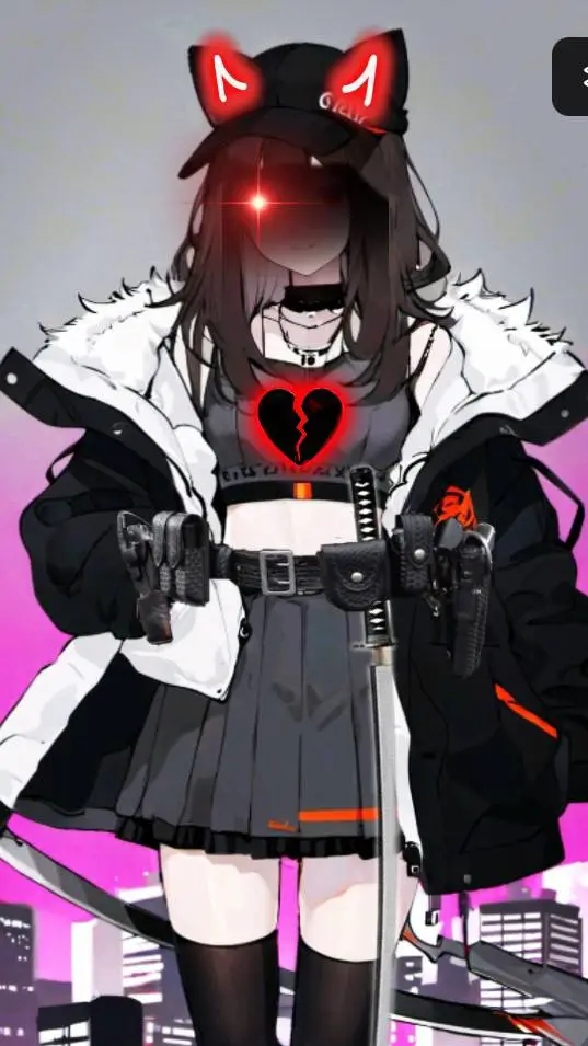 ai character: Leah but Evil (P2) background