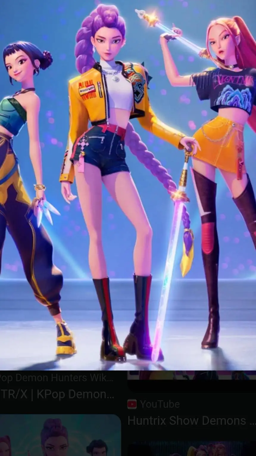 ai character: HUNTR/X background