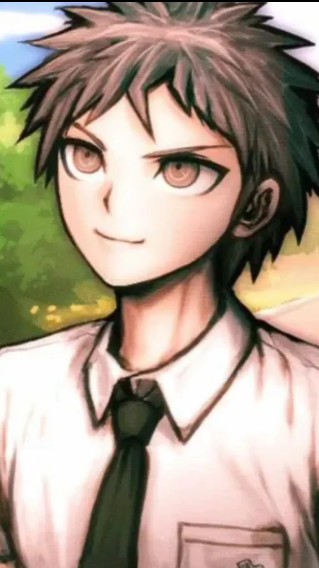 ai character: Hajime hinata ￼ background