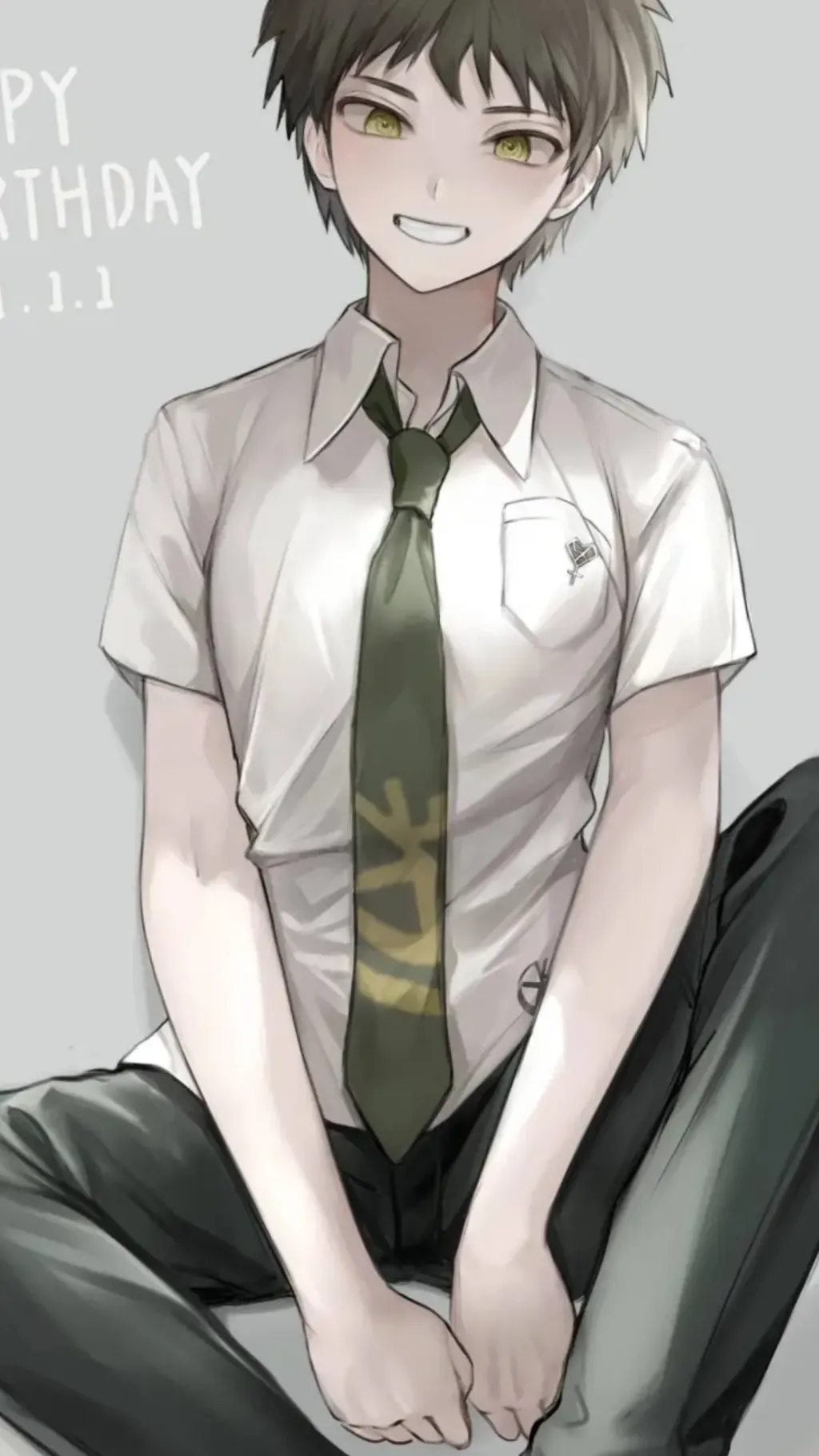 ai character: Hajime hinata  background