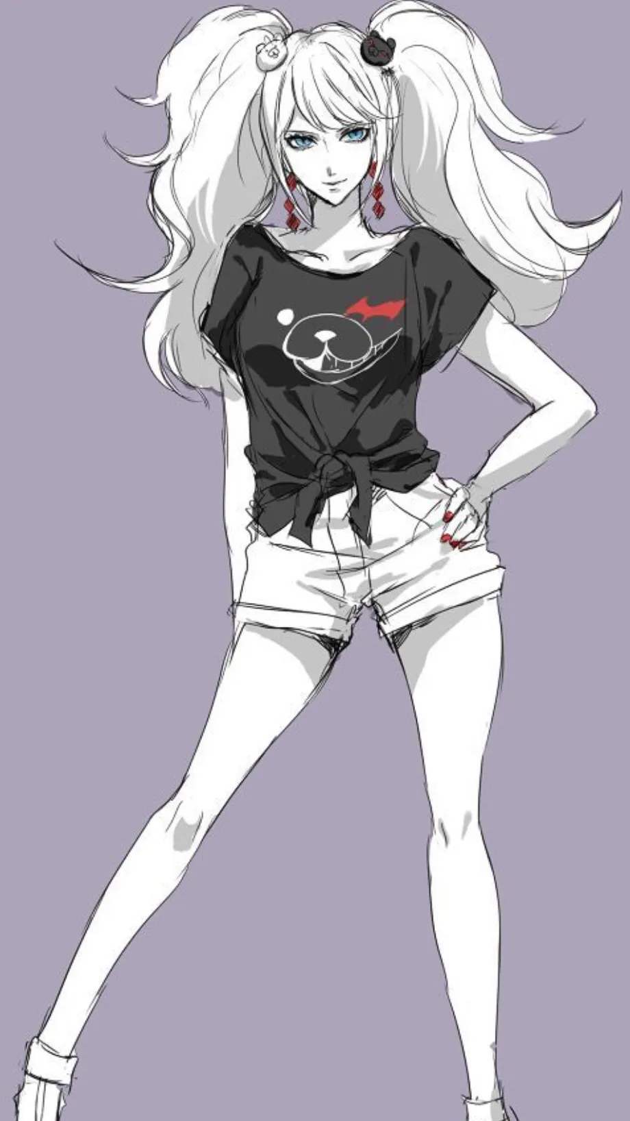 ai character: Junko, Enoshima ￼ background