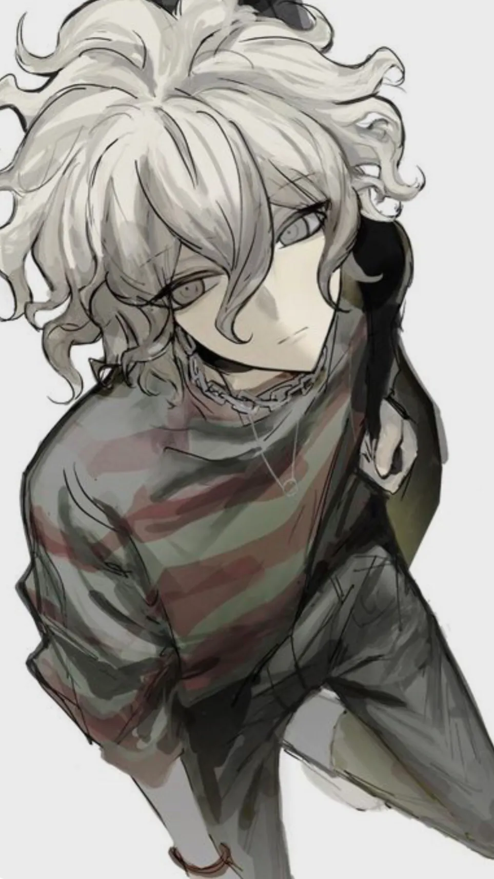 ai character: Nagito komaeda  background