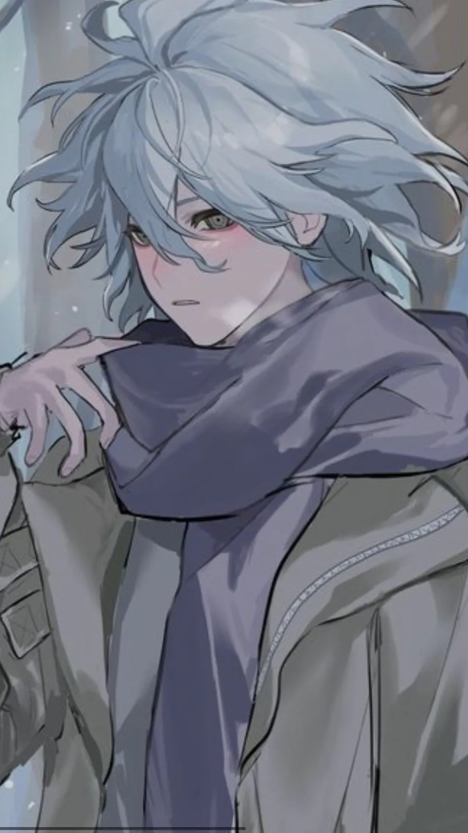 ai character: Nagito komaeda  background
