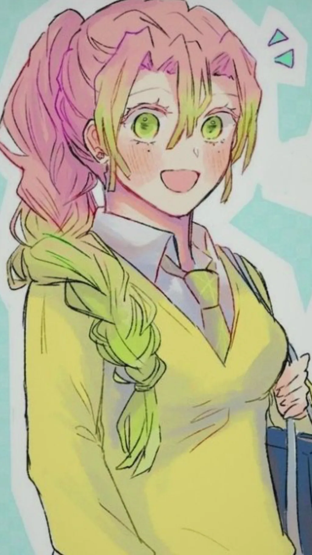 ai character: Mitsuri kanroji background