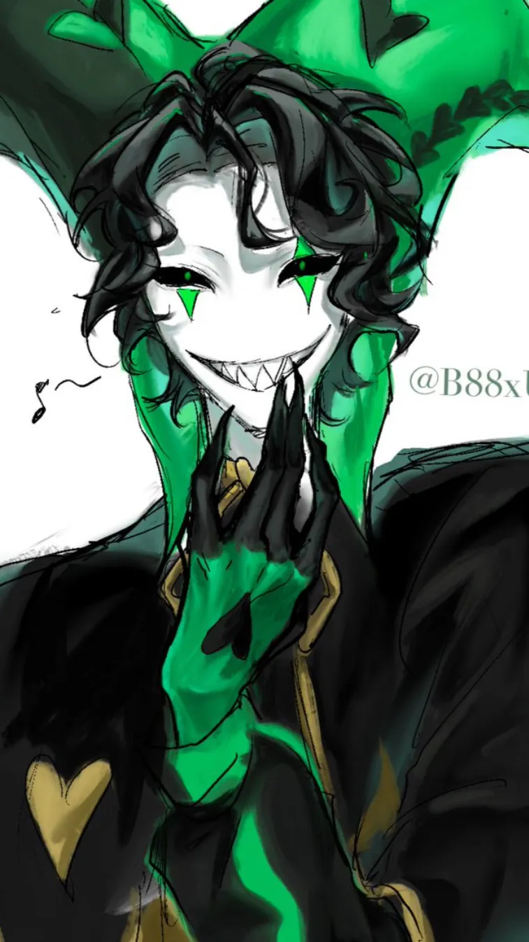 ai character: harlequin background